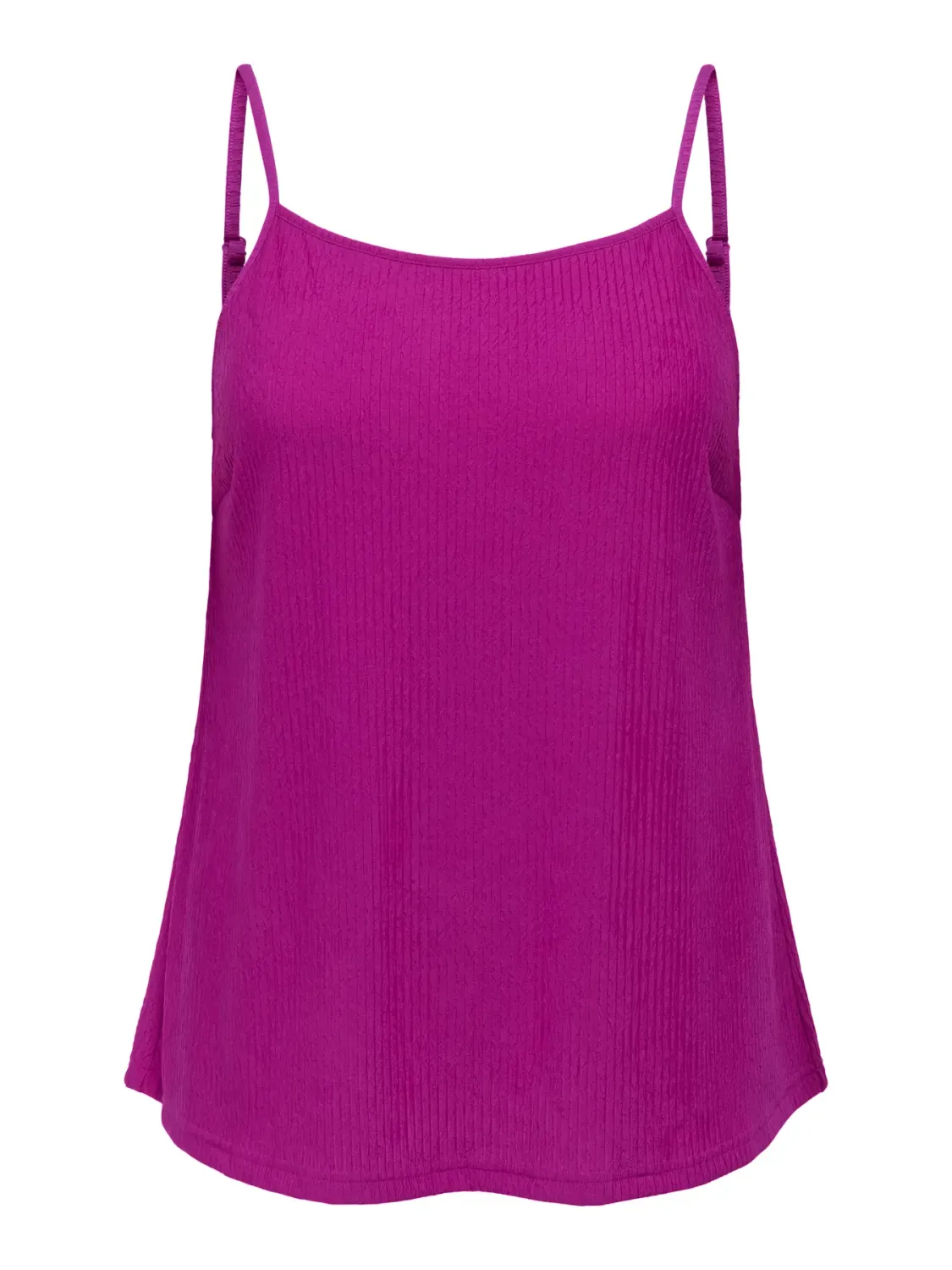 + Plissé top - REINA - fuchsia