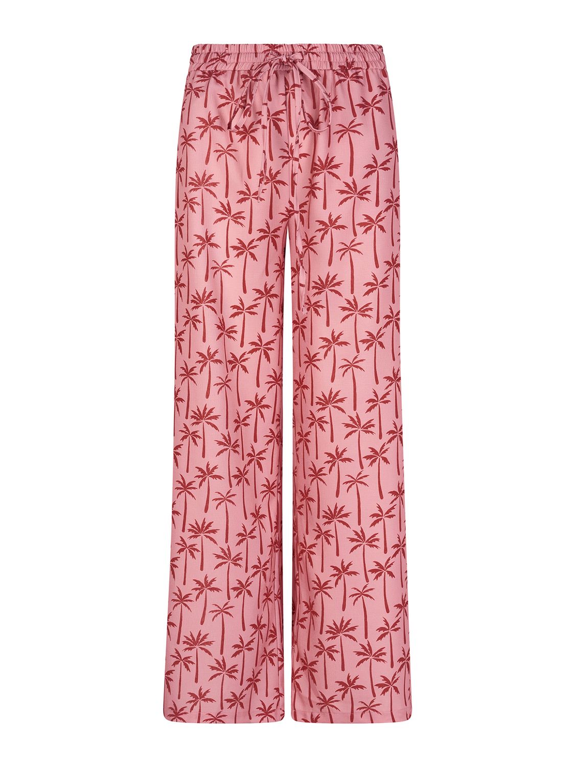 Wijde broek - PHILIPPA - pink palms