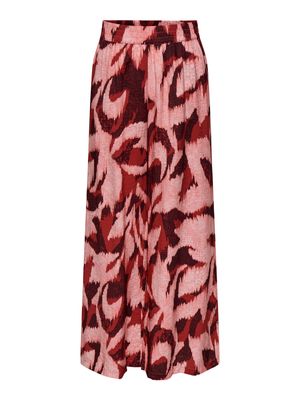 Wijde palazzo broek - MILES - karanda red