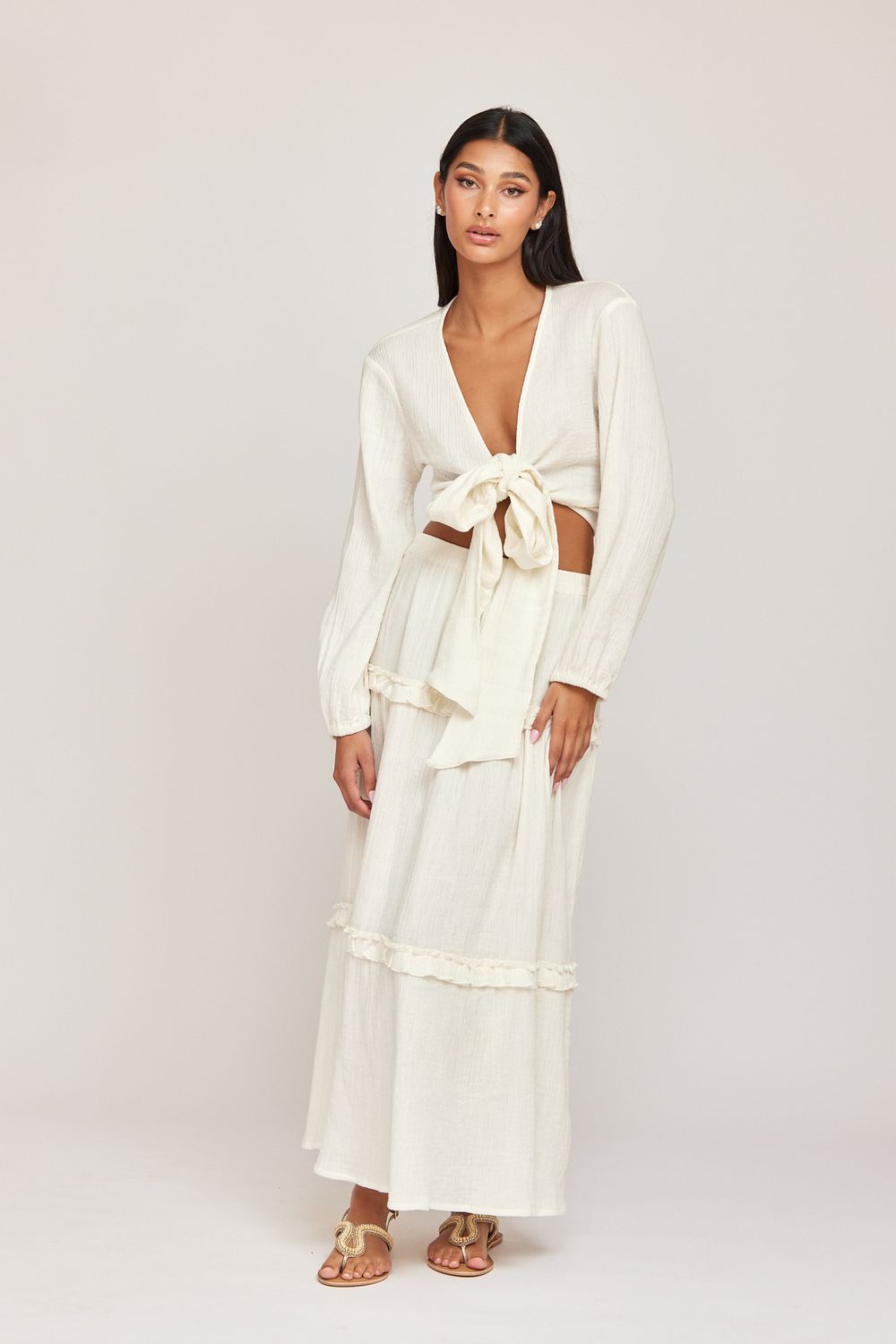 Lange rok - PATRICIA - wit