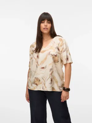 + Top - CILLE CHRISTA - birch