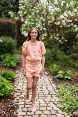 KIDS short tetra - THYRA - salmon