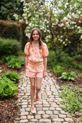 KIDS top tetra - THYRA - salmon