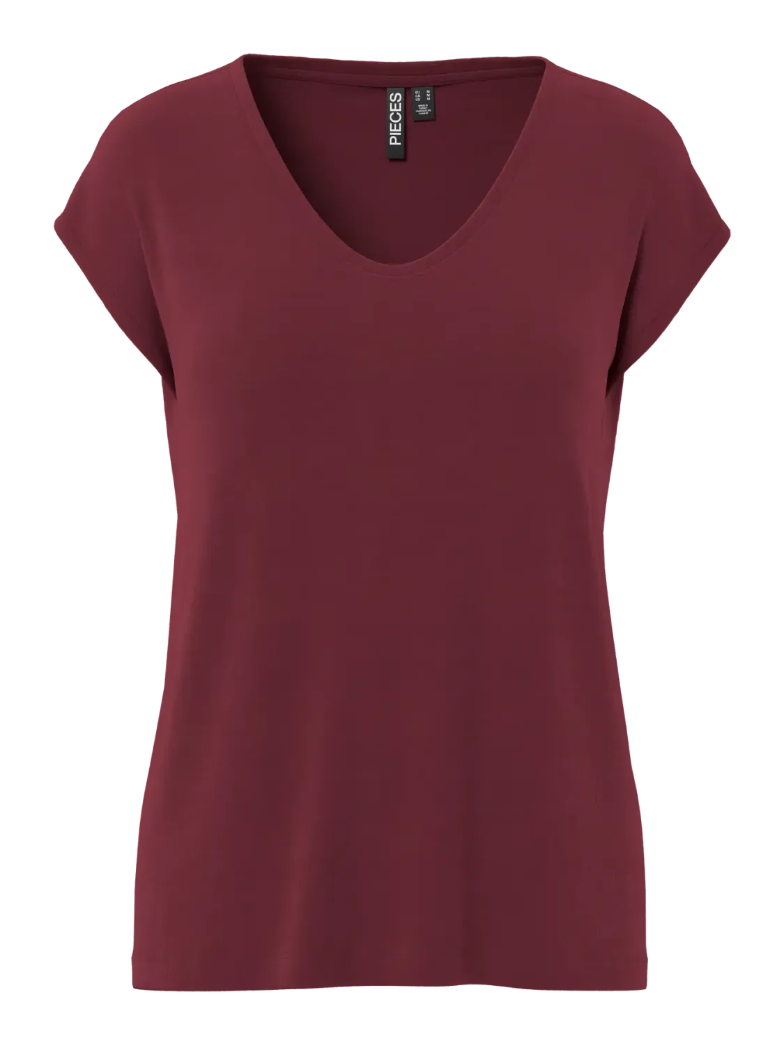 T-shirt basic - KAMALA - bordeaux