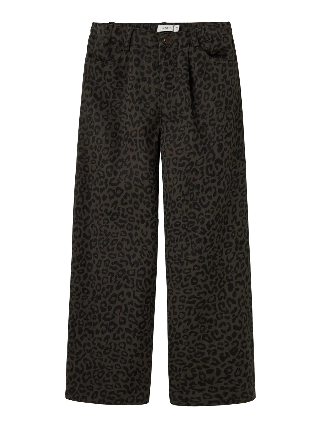 KIDS Wijde leopard jeans - BELLA - leopard