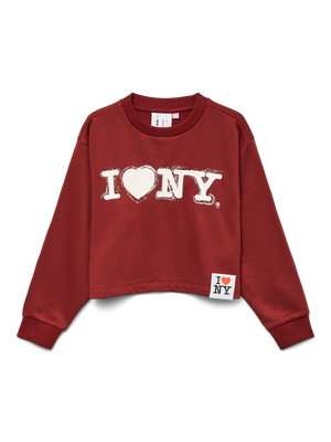 KIDS sweater - NEW YORK - syrah