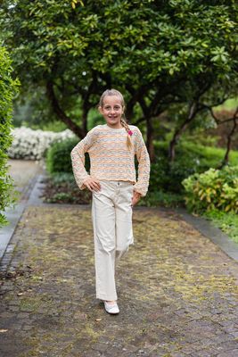 KIDS trui - DONNA - birch caramel creme
