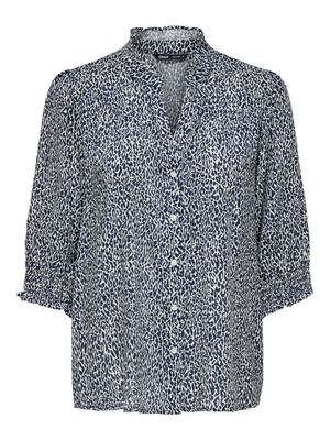 + Top / blouse - RAYA - donkerblauw leopard