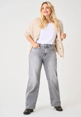+ Wijde jeans - WILLY - grijs