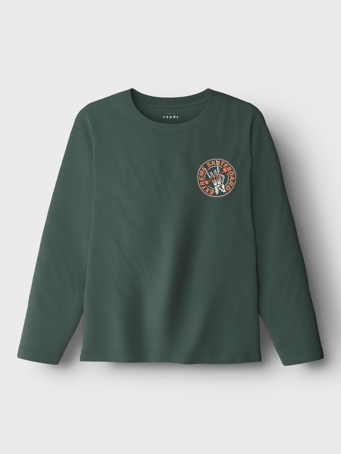 KIDS shirt - VAGNO - groen Skateboard