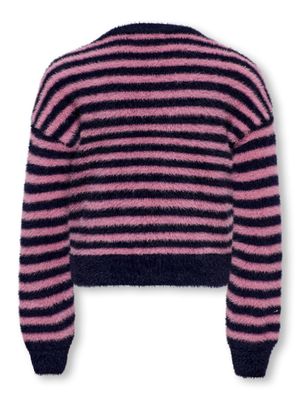KIDS trui - PIUMO - streepjes blauw/paars
