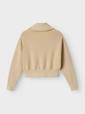 KIDS trui polo - LISEN - beige