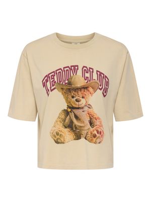 T-shirt basic - CARLA - beige