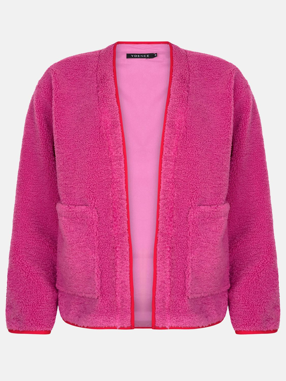 Korte vest teddy - SALLY - roze