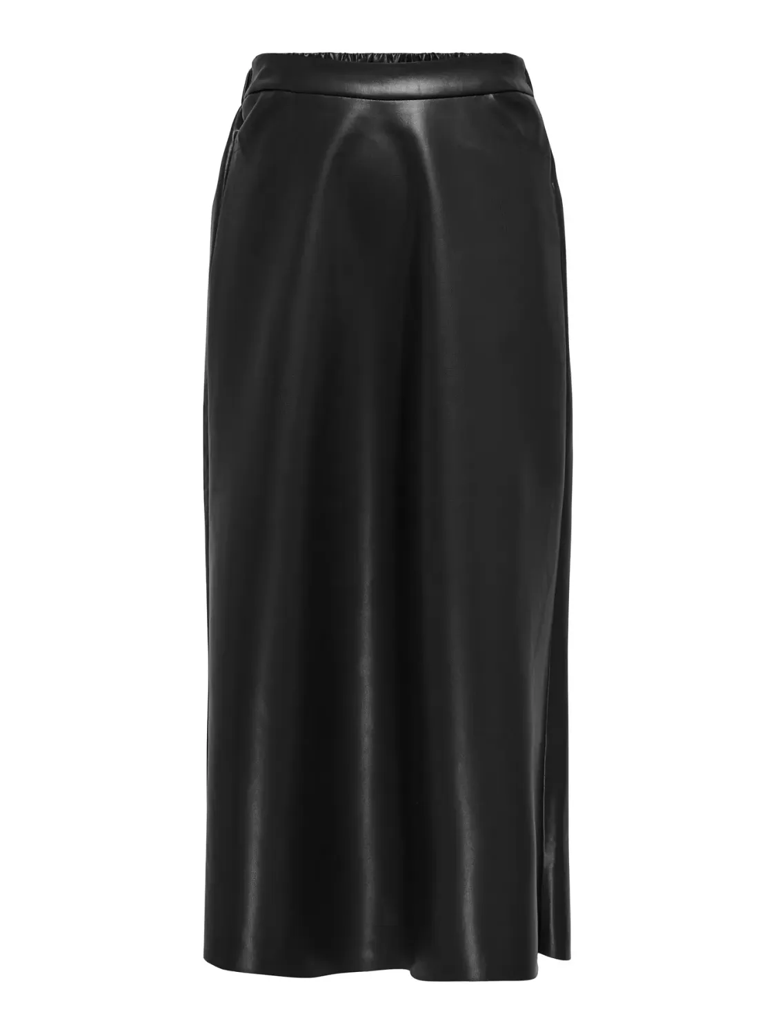 Faux leather rok - SALUD - zwart