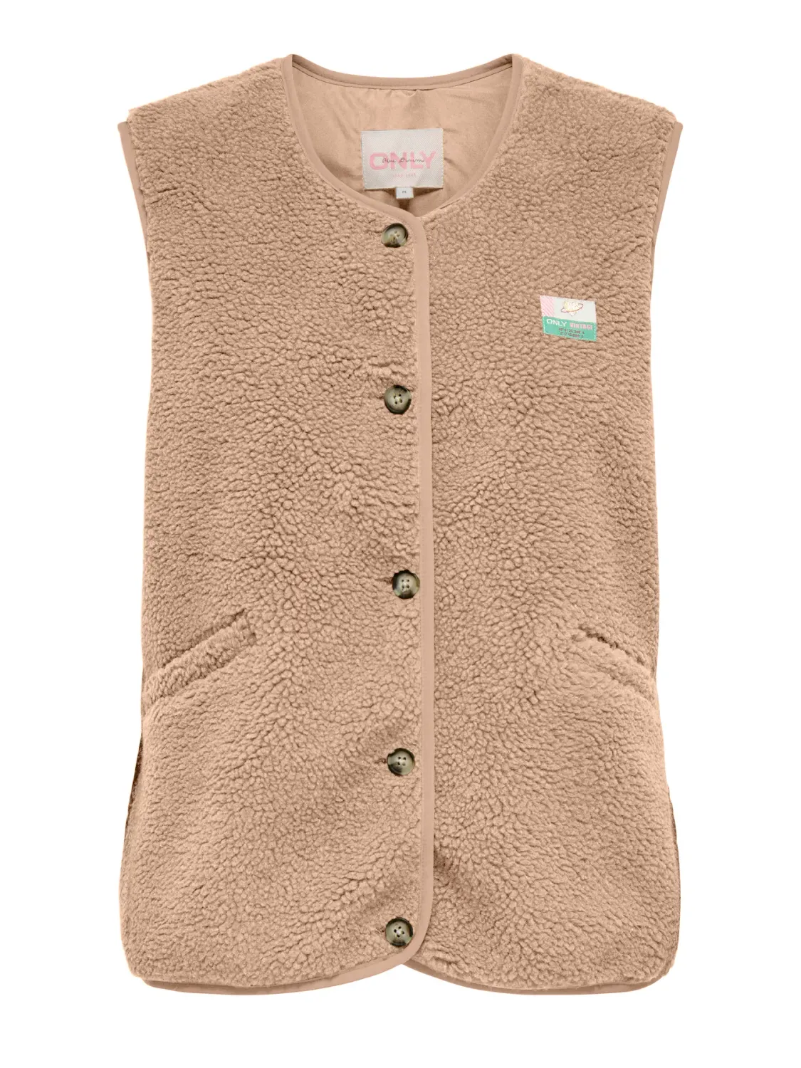 KIDS mouwloze vest - BABY - beige