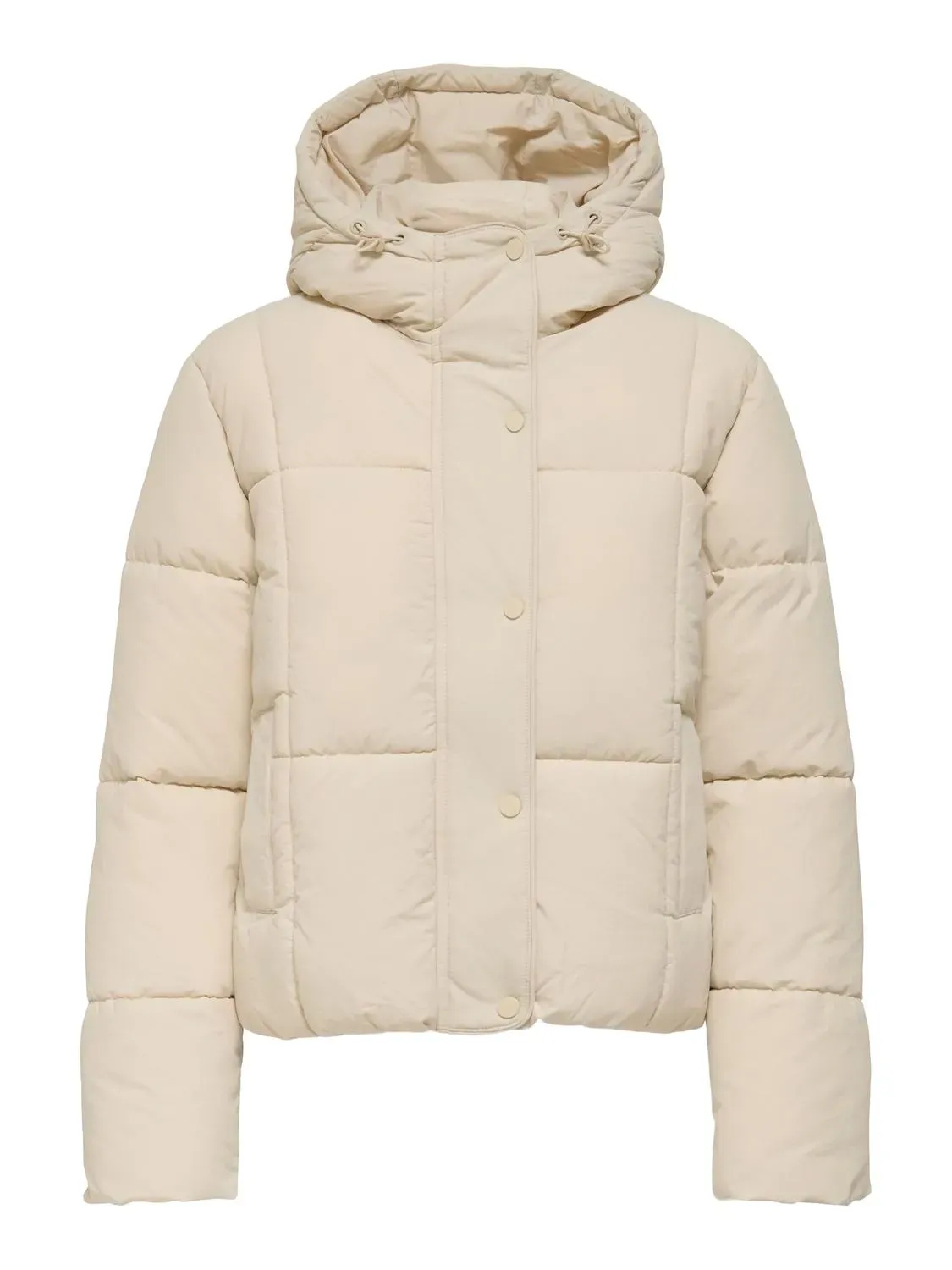 Korte puffer jas - WONDER - ecru