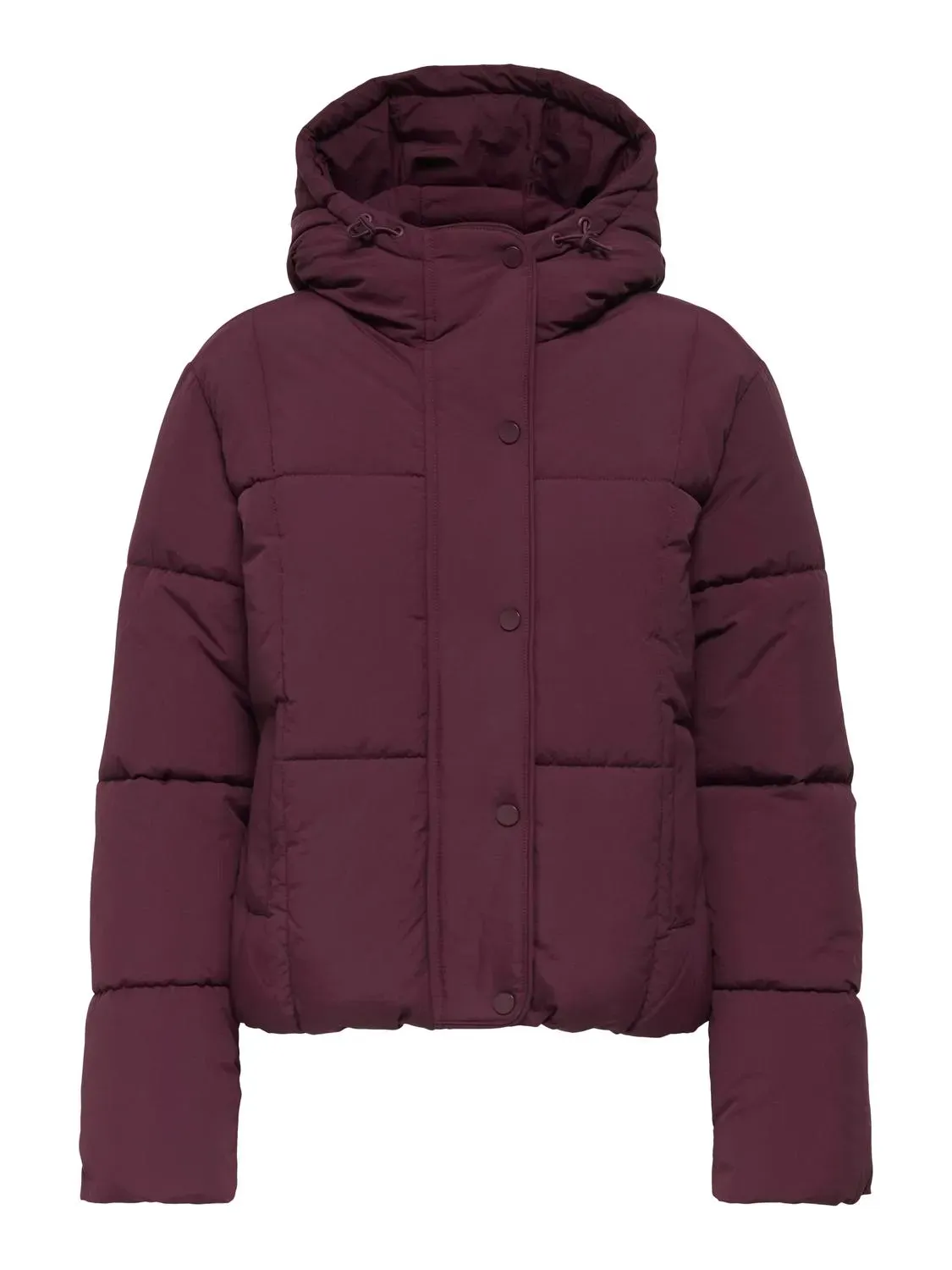 Korte puffer jas - WONDER - bordeaux
