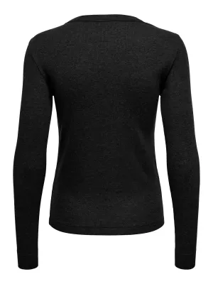 Shirt met lange mouw - LUCKY - zwart