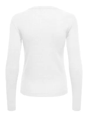 Shirt met lange mouw - LUCKY - wit