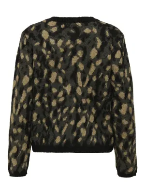 Gilet / vest - KAYLA - grijs leopard