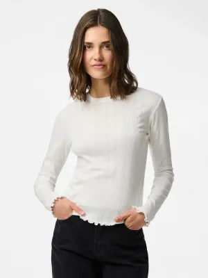 Shirt met lange mouw - MARIE - wit