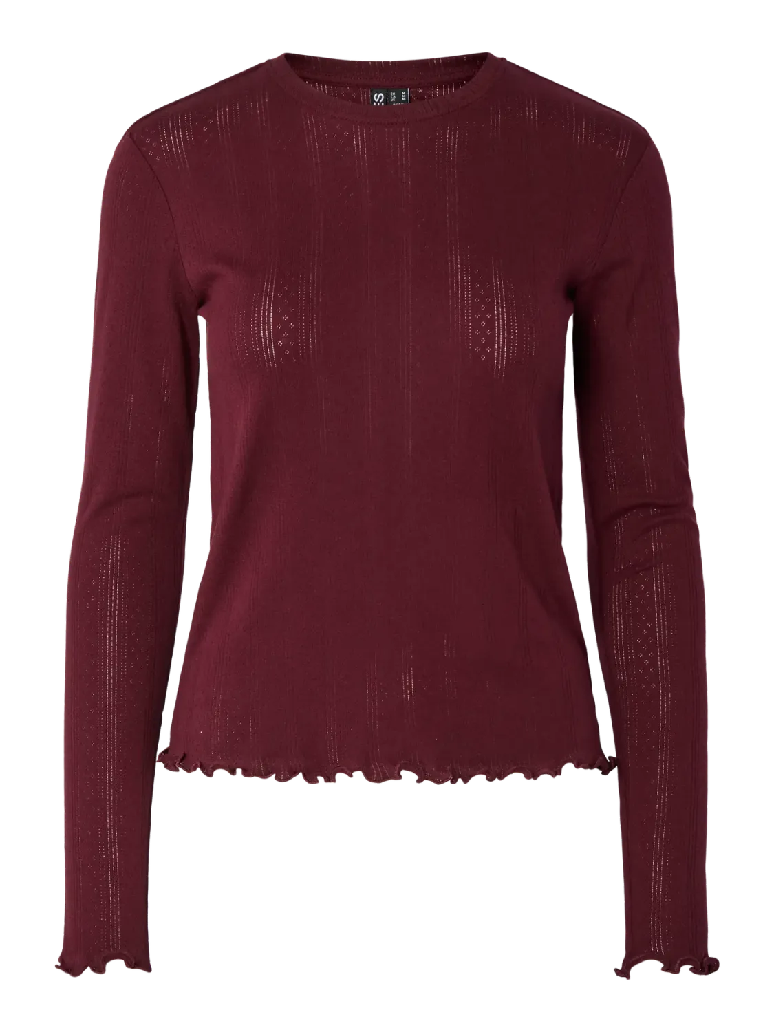 Shirt met lange mouw - MARIE - bordeaux