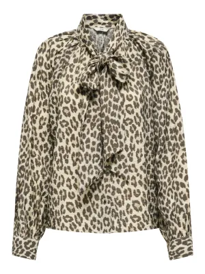 Blouse - BEATRICE - bruin leopard