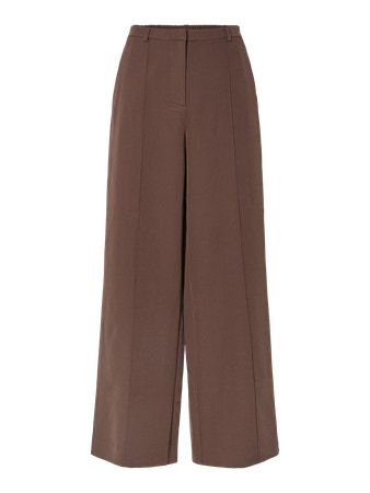 Wijde lange broek - MINNI - bruin