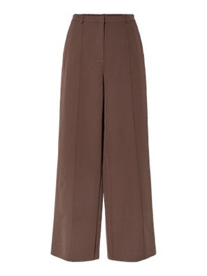 Wijde lange broek - MINNI - bruin