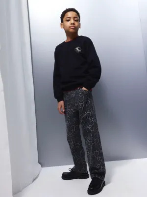 KIDS sweater - RANDALL - zwart