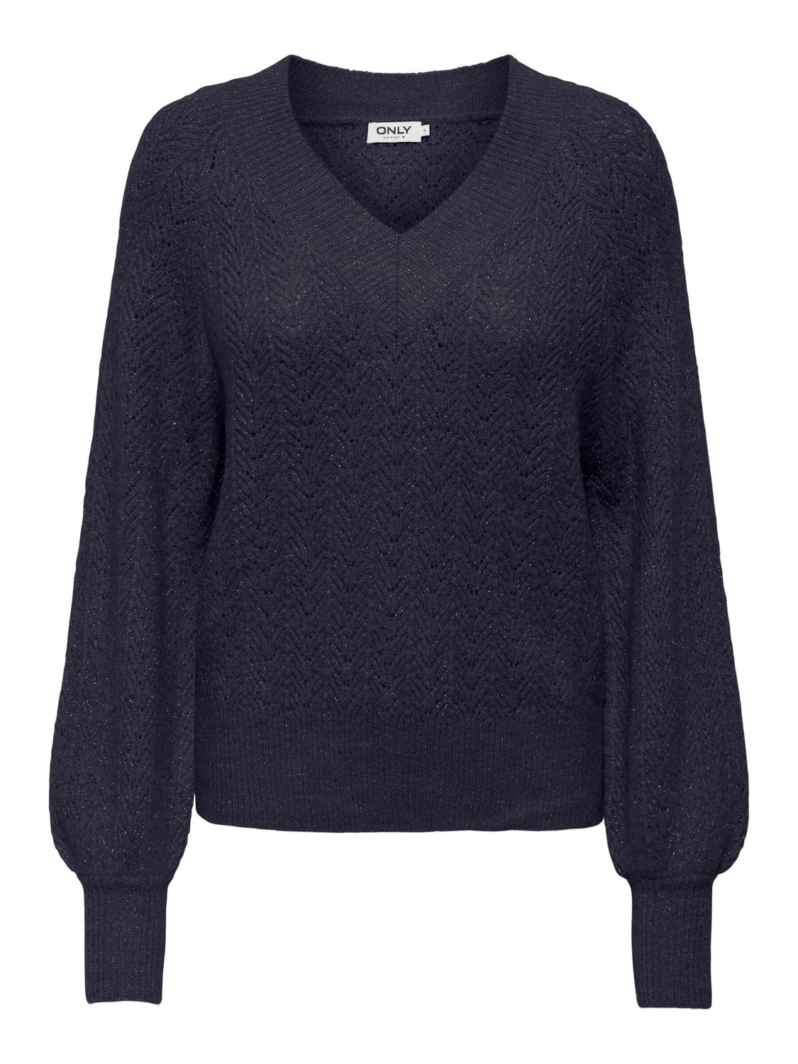 Trui - LUCILLA - donkerblauw met glitter
