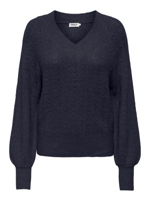 Trui - LUCILLA - donkerblauw met glitter Trui - LUCILLA - donkerblauw met glitter