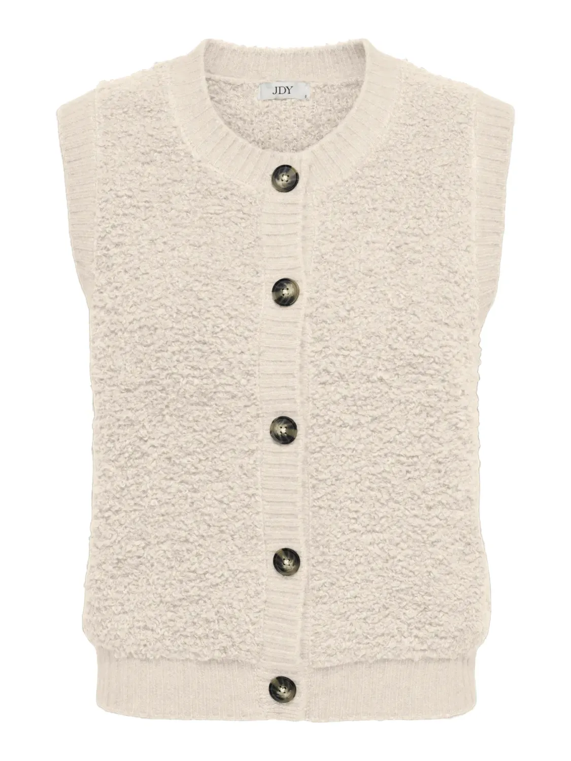 Cardigan / vest mouwloos - EIRA - ecru