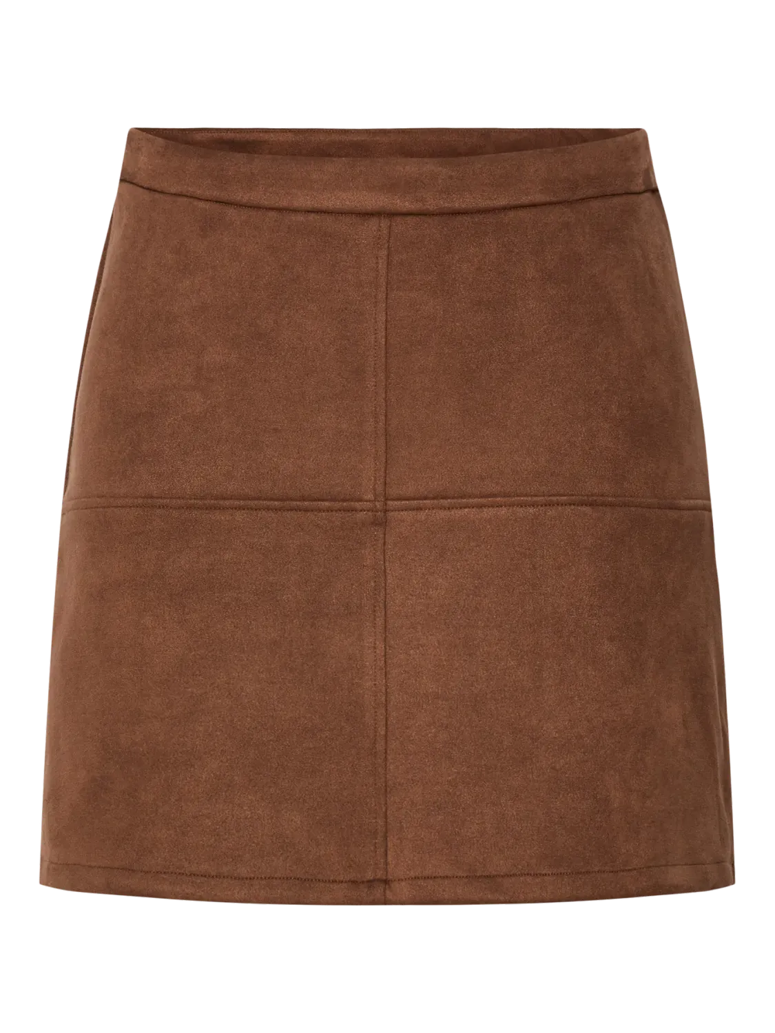 Korte brushed rok - RAKEL - bruin Korte brushed rok - RAKEL - bruin