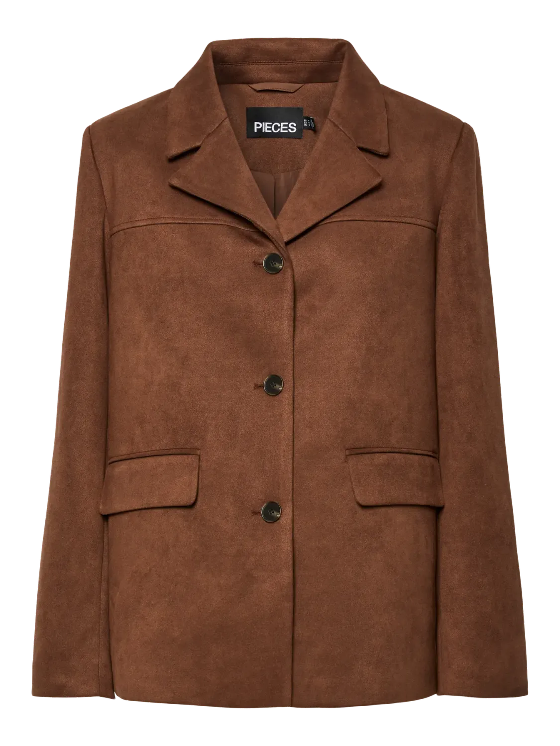 Blazer brushed - RAKEL - bruin