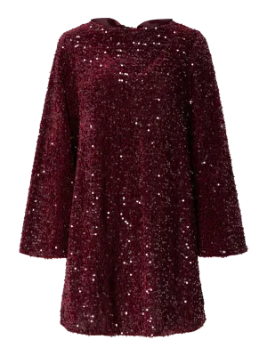 Glitterjurk - KAM - pailletten bordeaux Glitterjurk - KAM - pailletten bordeaux