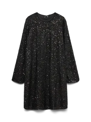 + Jurk met pailletten - NAJA - zwart + Jurk met pailletten - NAJA - zwart