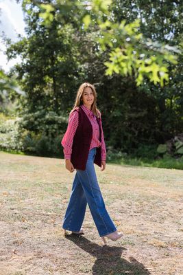 Wijde jeans - SILKE - medium blue denim