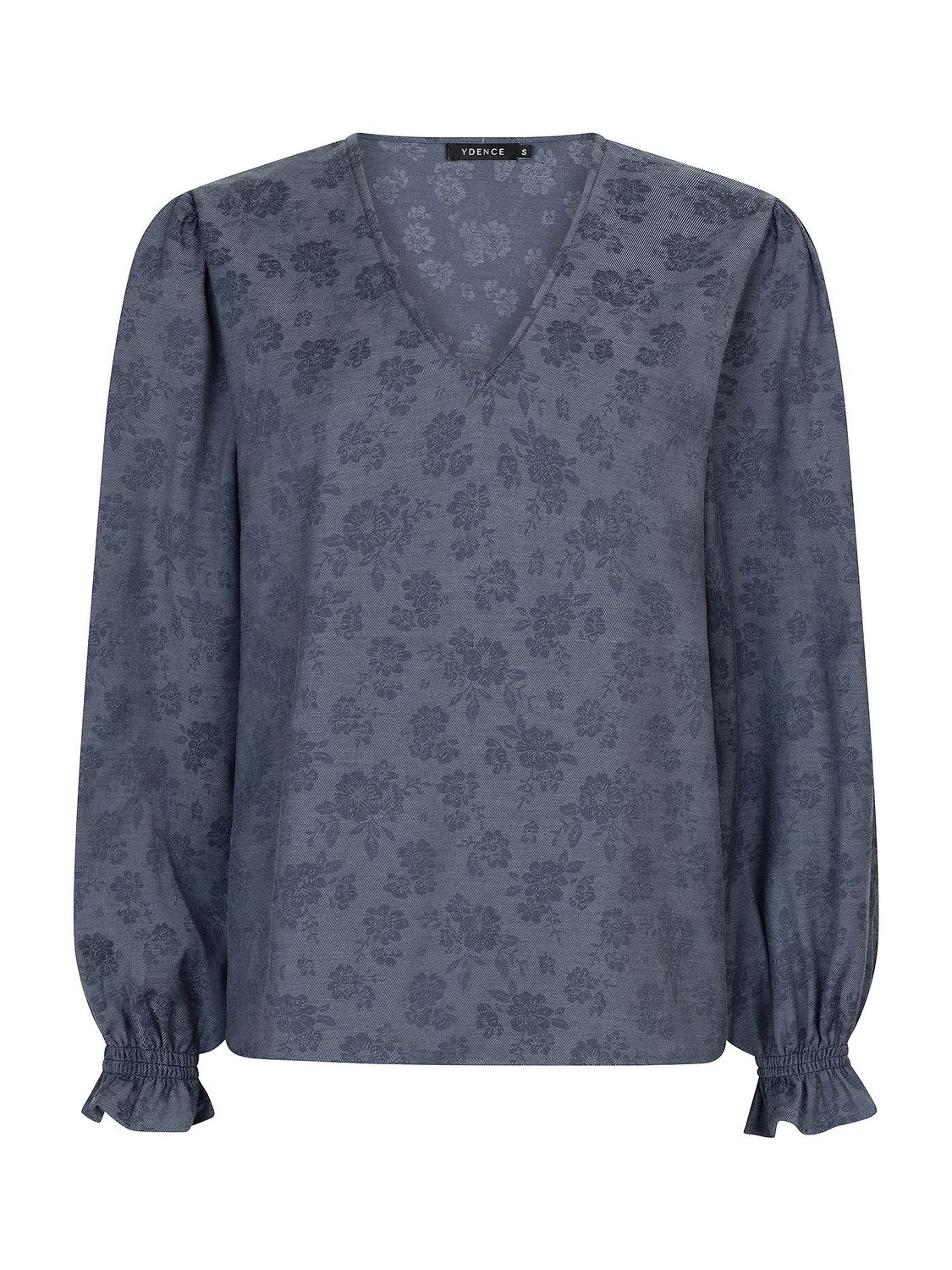 Blouse - PAULINE - denim flower Blouse - PAULINE - denim flower