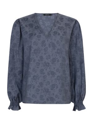 Blouse - PAULINE - denim flower Blouse - PAULINE - denim flower