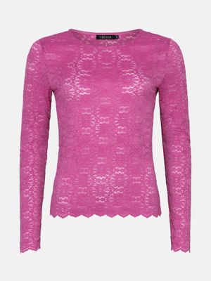 Top kant - LOIZA - felroze Top kant - LOIZA - felroze