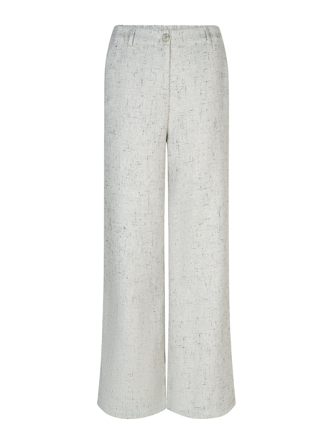 Wijde broek - LEONA - ecru/grijs