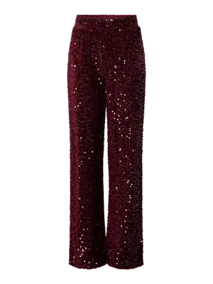 Glitter broek - KAM - bordeaux Glitter broek - KAM - bordeaux