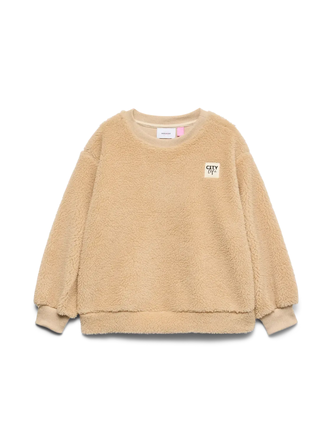 KIDS teddy sweater - HANNAH - beige