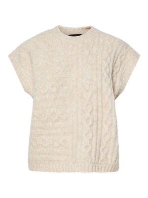 Mouwloze trui - MISA - ecru
