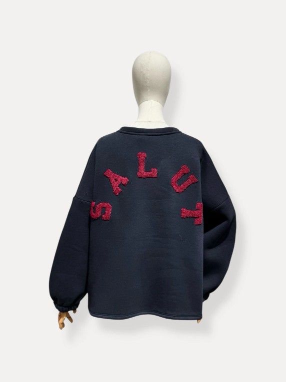 Sweater - SALUT - donkerblauw