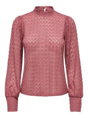 Lace kanten top - AVERY - withered rose Lace kanten top - AVERY - withered rose