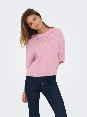 Pullover met korte mouw - LINEA - roze