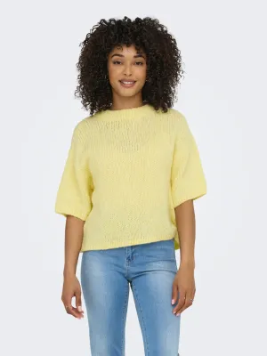 Pullover met korte mouw - LINEA - geel